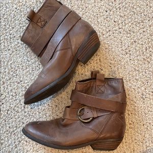 Authentic Aqua Boots (6) REAL LEATHER